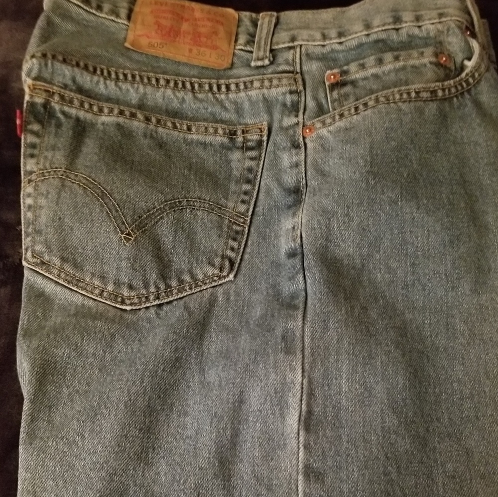 Mens Levi's Blue Jeans Sz 36X29!